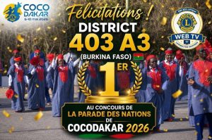 Le Burkina Faso remporte le concours de la Parade des Nations à COCODAKAR 2026