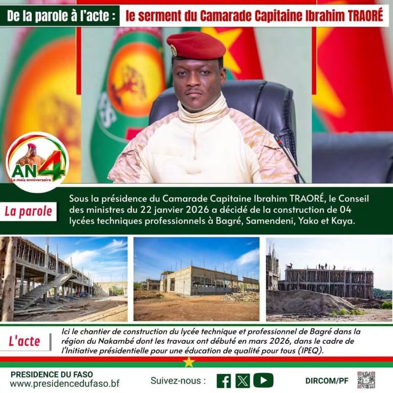 AN4DE LA PAROLE À L'ACTE : le serment du Camarade Capitaine Ibrahim TRAORÉ