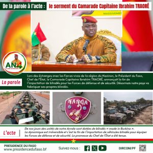 AN 4 DE LA PAROLE À L'ACTE : le serment du Camarade Capitaine Ibrahim TRAORÉ