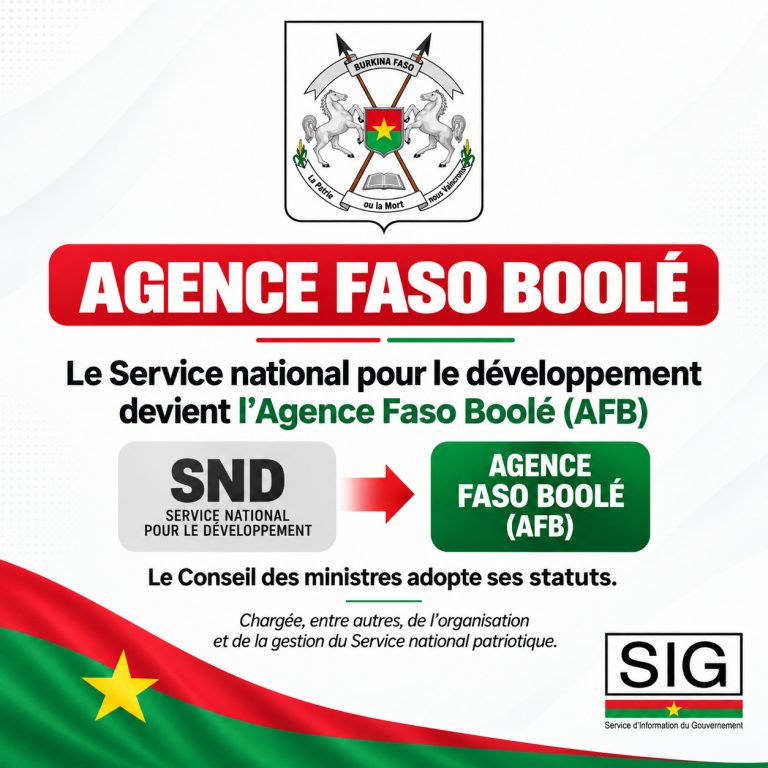 Passage du SND à l’Agence Faso Boolé : le Gouvernement adopte les statuts de la nouvelle structure