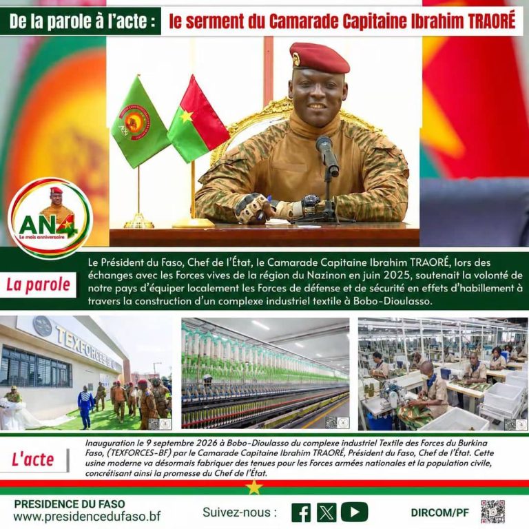 AN4 DE LA PAROLE À L'ACTE : le serment du Camarade Capitaine Ibrahim TRAORÉ