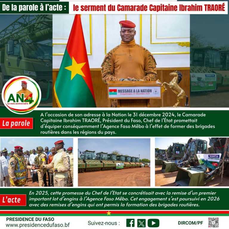 VIGNETTE 20 DE L'AN4 DE LA PAROLE À L'ACTE : le serment du Camarade Capitaine Ibrahim TRAORÉ