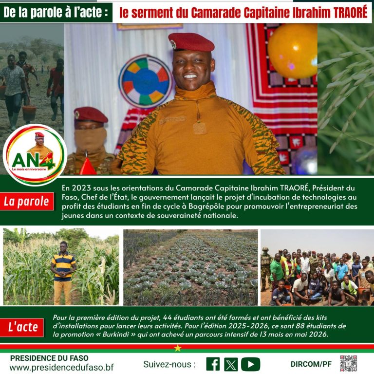 VIGNETTE 23 DE AN4 DE LA PAROLE À L'ACTE : le serment du Camarade Capitaine Ibrahim TRAORÉÉ