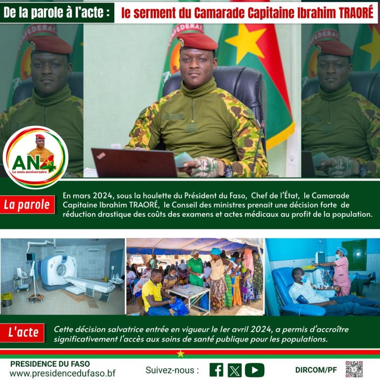 Vignette 25 DE L'AN4 DE LA PAROLE À L'ACTE : le serment du Camarade Capitaine Ibrahim TRAORÉ