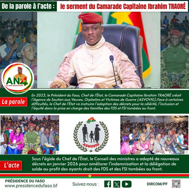 Vignette 27 D L'AN4 DE LA PAROLE À L'ACTE : le serment du Camarade Capitaine Ibrahim TRAORÉ