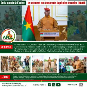 AN4DE LA PAROLE À L'ACTE : le serment du Camarade Capitaine Ibrahim TRAORÉ
