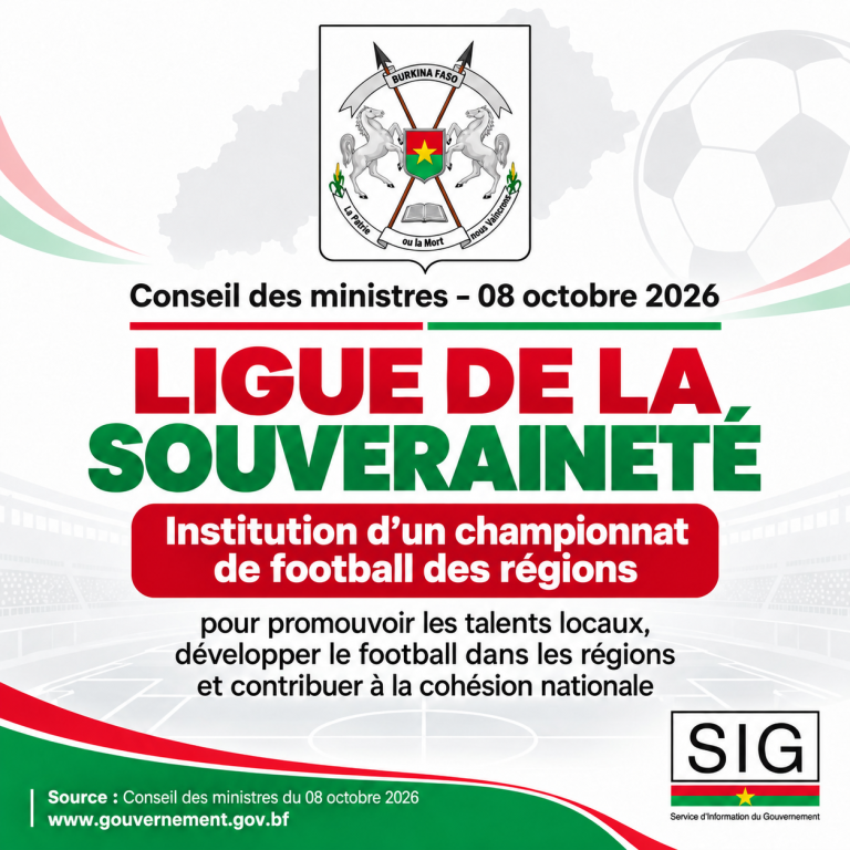 Conseil des ministres : création de la Ligue de la Souveraineté
