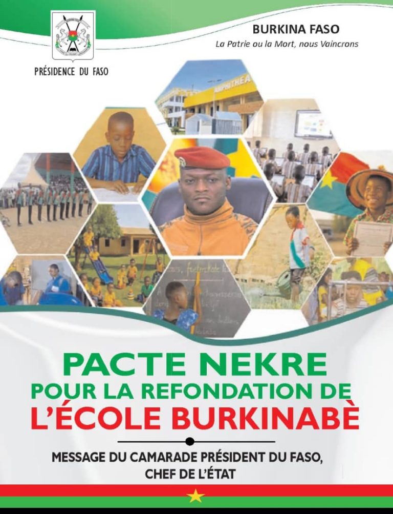PACTE NEKRE POUR LA REFONDATION DE L'ÉCOLE BURKINABÈ