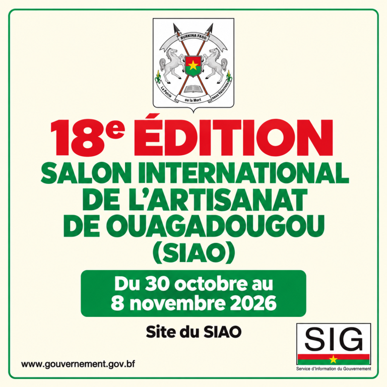 SIAO: 30 octobre au 8 novembre 2026